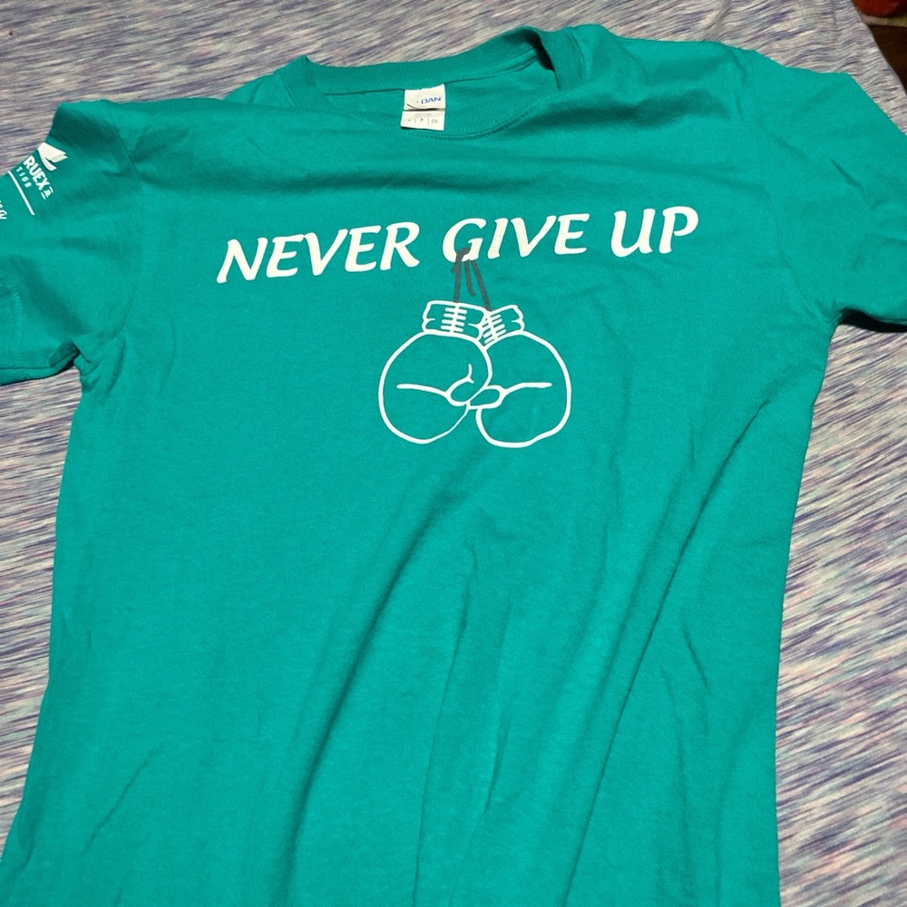 Gildan Teal Motivational Graphic Tee